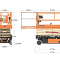 Xe Nâng Người JLG 4045R – Xe Cắt Kéo Điện 13.96m, Tải Nâng 350kg