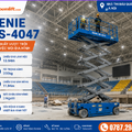 Xe Nâng Người Genie GS-4047 – Xe Cắt Kéo Điện 13.7m, Tải Nâng 350kg