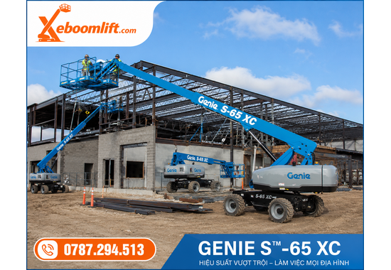 Xe Nâng Người Genie S™-65 XC –Boom Lift Cần Thẳng 21.81m, Tải Nâng 454kg