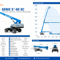 Xe Nâng Người Genie S™-65 XC –Boom Lift Cần Thẳng 21.81m, Tải Nâng 454kg