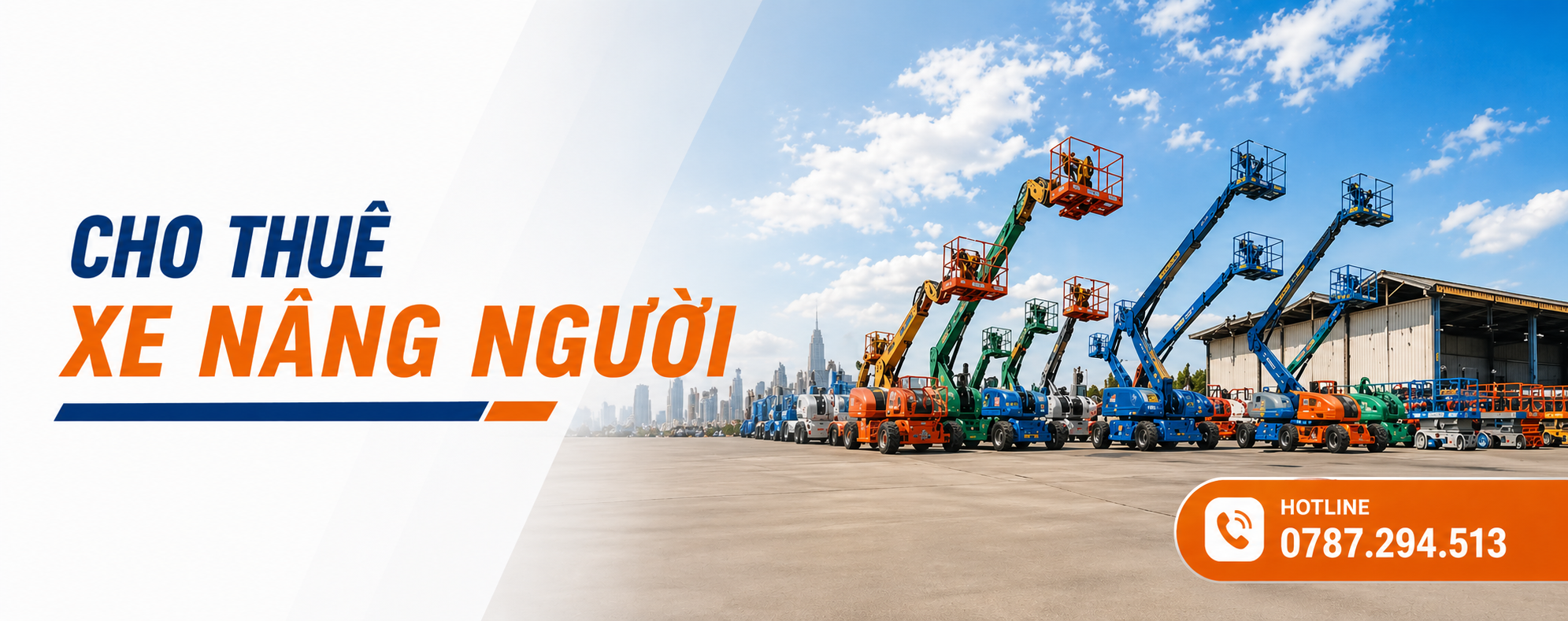 Đơn Vị Cung Cấp Xe Nâng Người, Xe Boom Lift Uy Tín Toàn Quốc